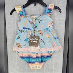 NWT Matilda jane little bug bubble Rompers size 6-12 months